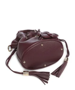 Premier Flirt S Bucket bag genarbtes Rindsleder brombeer