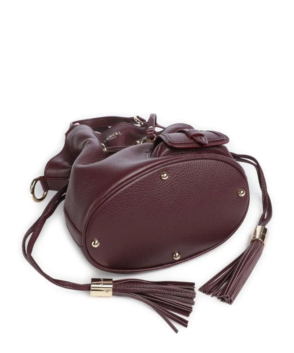 Premier Flirt S Bucket bag genarbtes Rindsleder brombeer