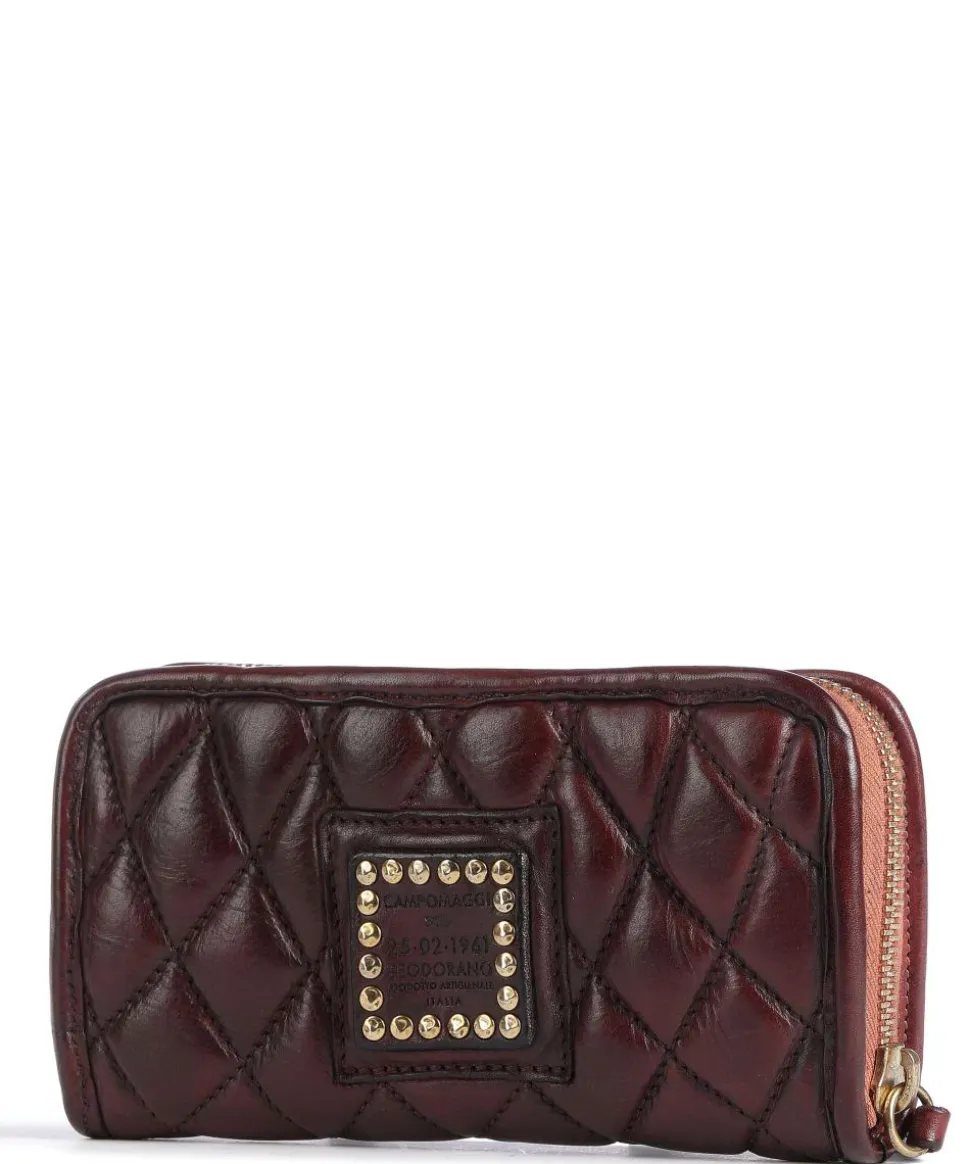 Prestige Geldbörse genarbtes Rindsleder dunkelrot