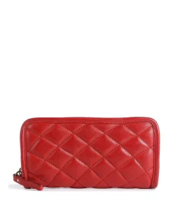 Prestige Geldbörse genarbtes Rindsleder rot