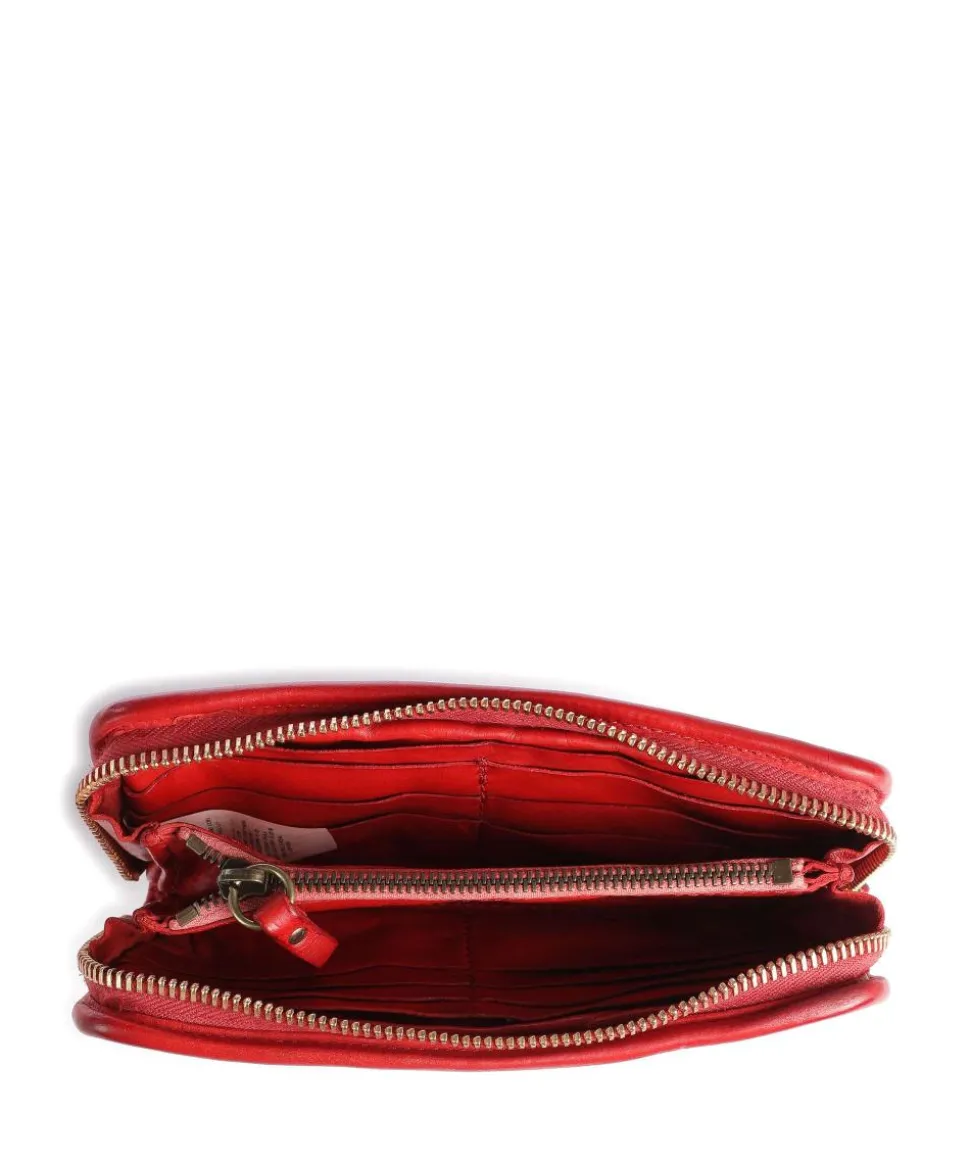 Prestige Geldbörse genarbtes Rindsleder rot