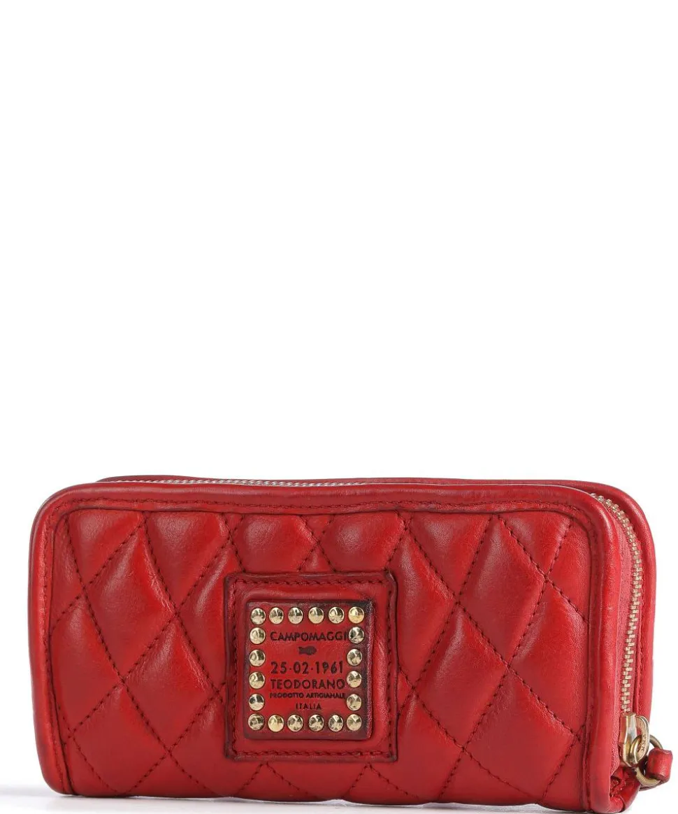 Prestige Geldbörse genarbtes Rindsleder rot