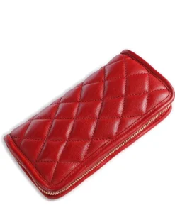 Prestige Geldbörse genarbtes Rindsleder rot