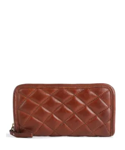 Prestige Geldbörse genarbtes Rindsleder braun