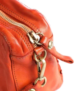 Prestige Umhängetasche fein genarbtes Rindsleder orange