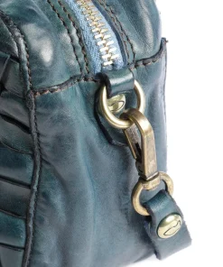 Prestige Umhängetasche fein genarbtes Rindsleder dunkelblau