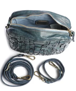 Prestige Umhängetasche fein genarbtes Rindsleder dunkelblau