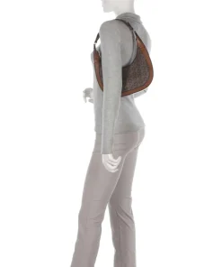 Preston Schultertasche Canvas braun