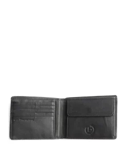 Primo RFID RFID Geldbörse glattes Leder schwarz