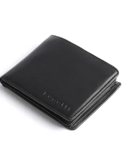 Primo RFID RFID Geldbörse glattes Leder schwarz