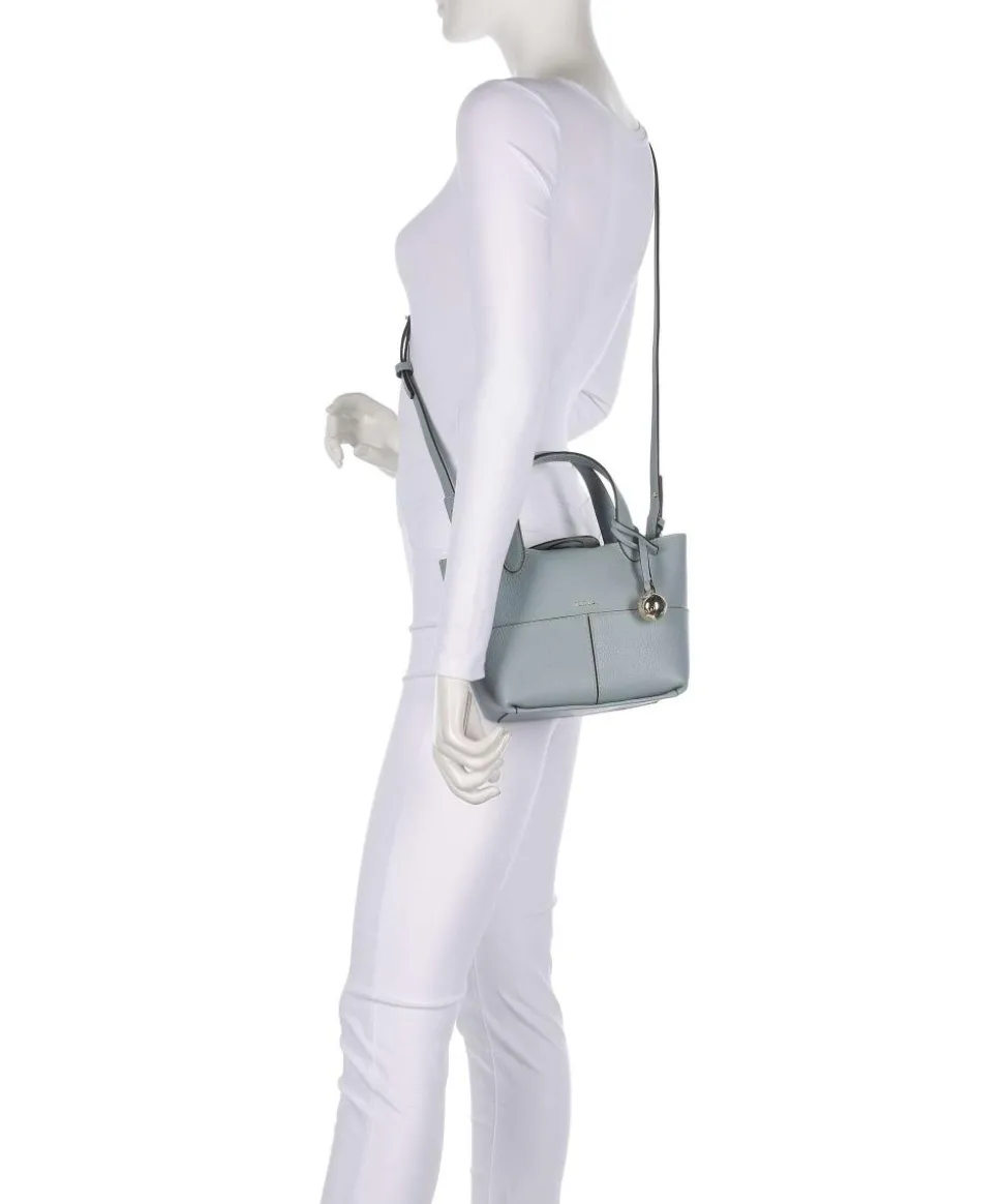 Primrose Mini Umhängetasche genarbtes Leder blaugrau