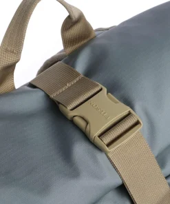 Printed Shrub Rucksack 15″ recyceltes Polyester blaugrau