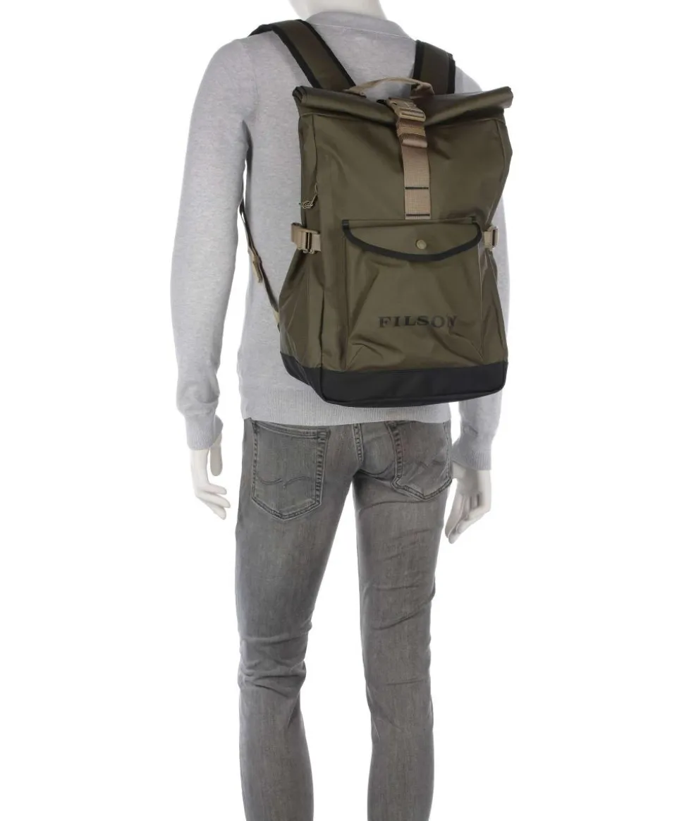 Printed Shrub Rucksack 15″ recyceltes Polyester khaki