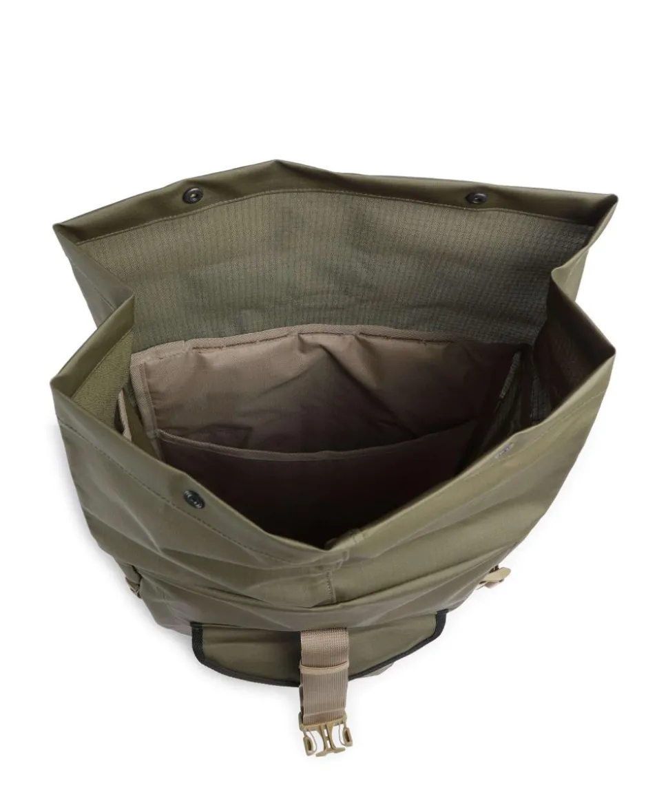 Printed Shrub Rucksack 15″ recyceltes Polyester khaki