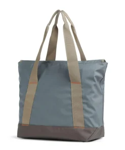 Printed Shrub Shopper 16″ recyceltes Polyester blaugrau