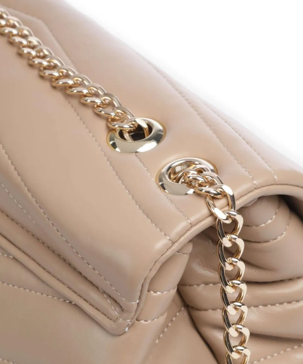 Privilege Schultertasche Lederimitat beige