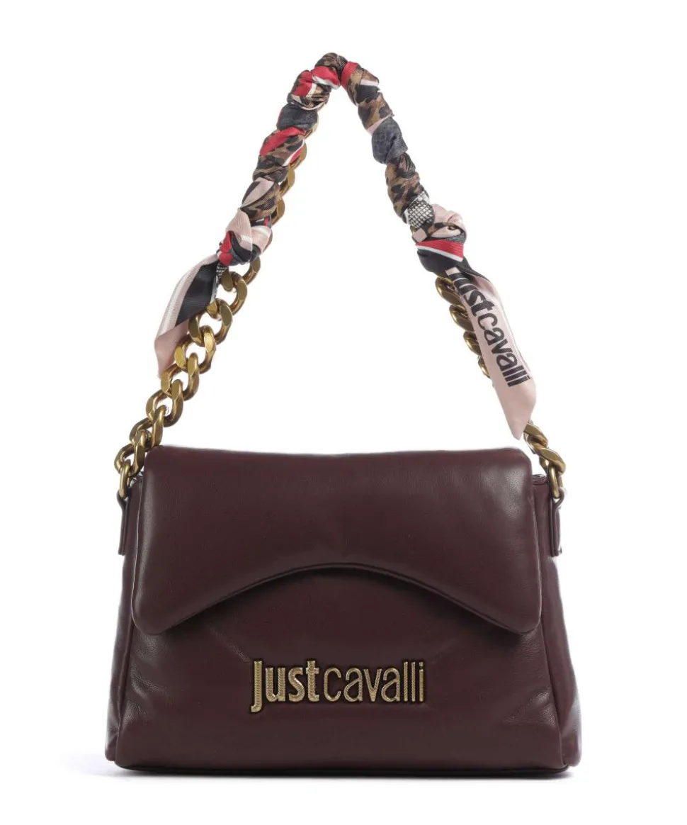 Puffy Foulard Schultertasche Lederimitat wein