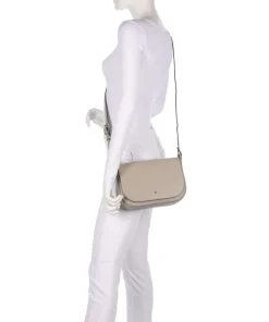 Pura S Umhängetasche genarbtes Rindsleder beige