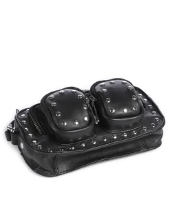 Pure Helena Umhängetasche fein genarbtes Kalbsleder schwarz