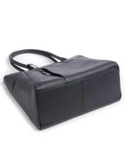 Pure Shopper genarbtes Rindsleder dunkelblau