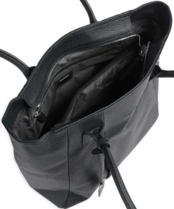 Pure Shopper genarbtes Rindsleder dunkelblau