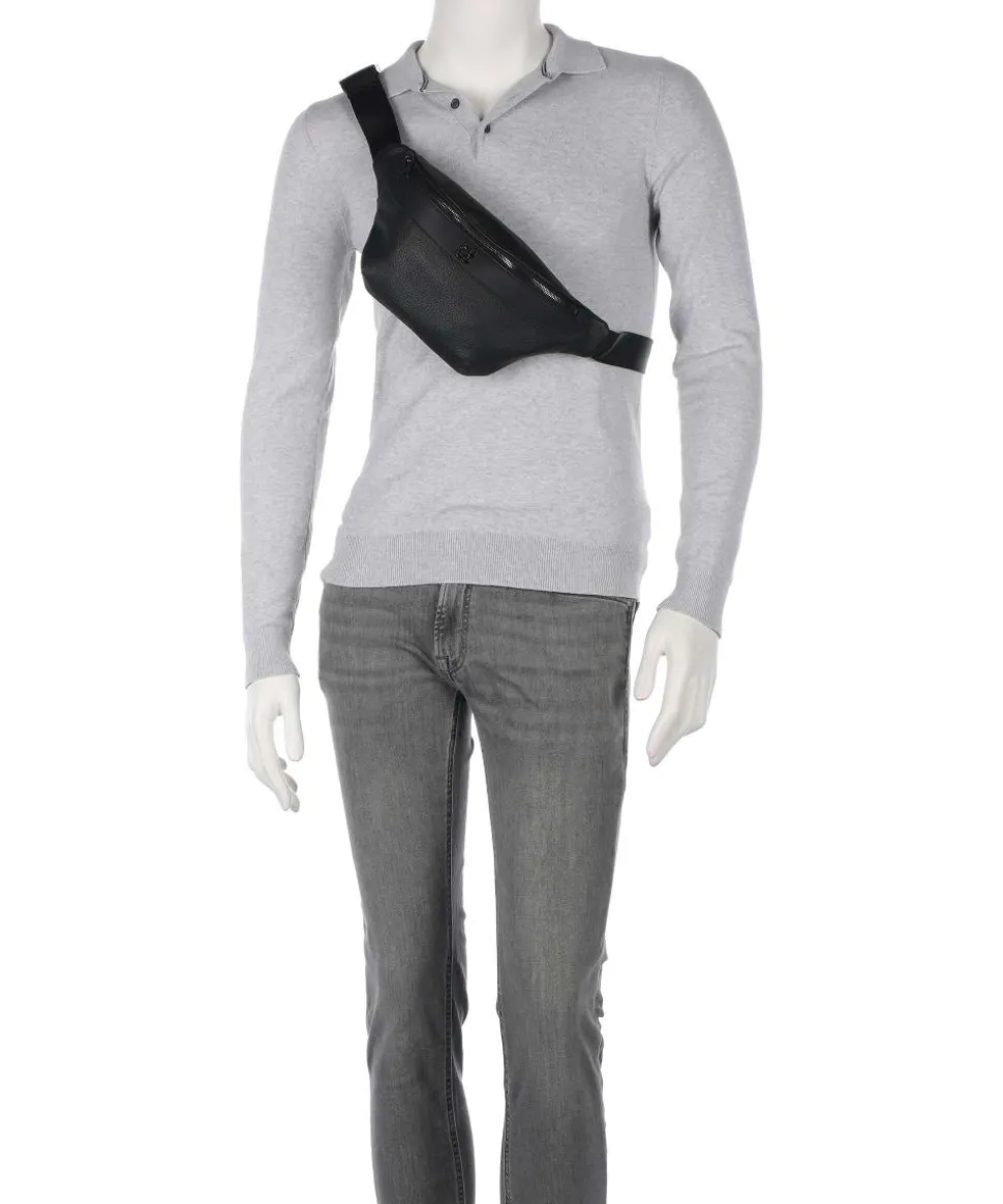 Quantic Gürteltasche Lederimitat schwarz