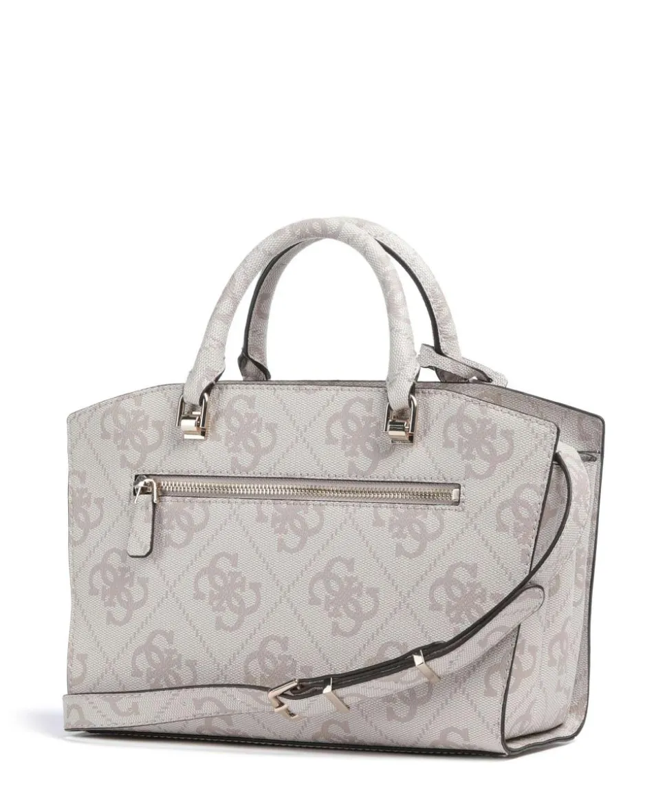 Queensland Big 4G Logo Handtasche Lederimitat elfenbein