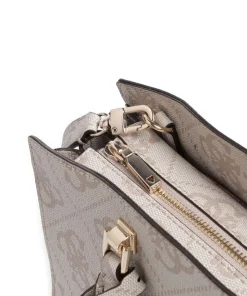 Queensland Big 4G Logo Handtasche Lederimitat elfenbein