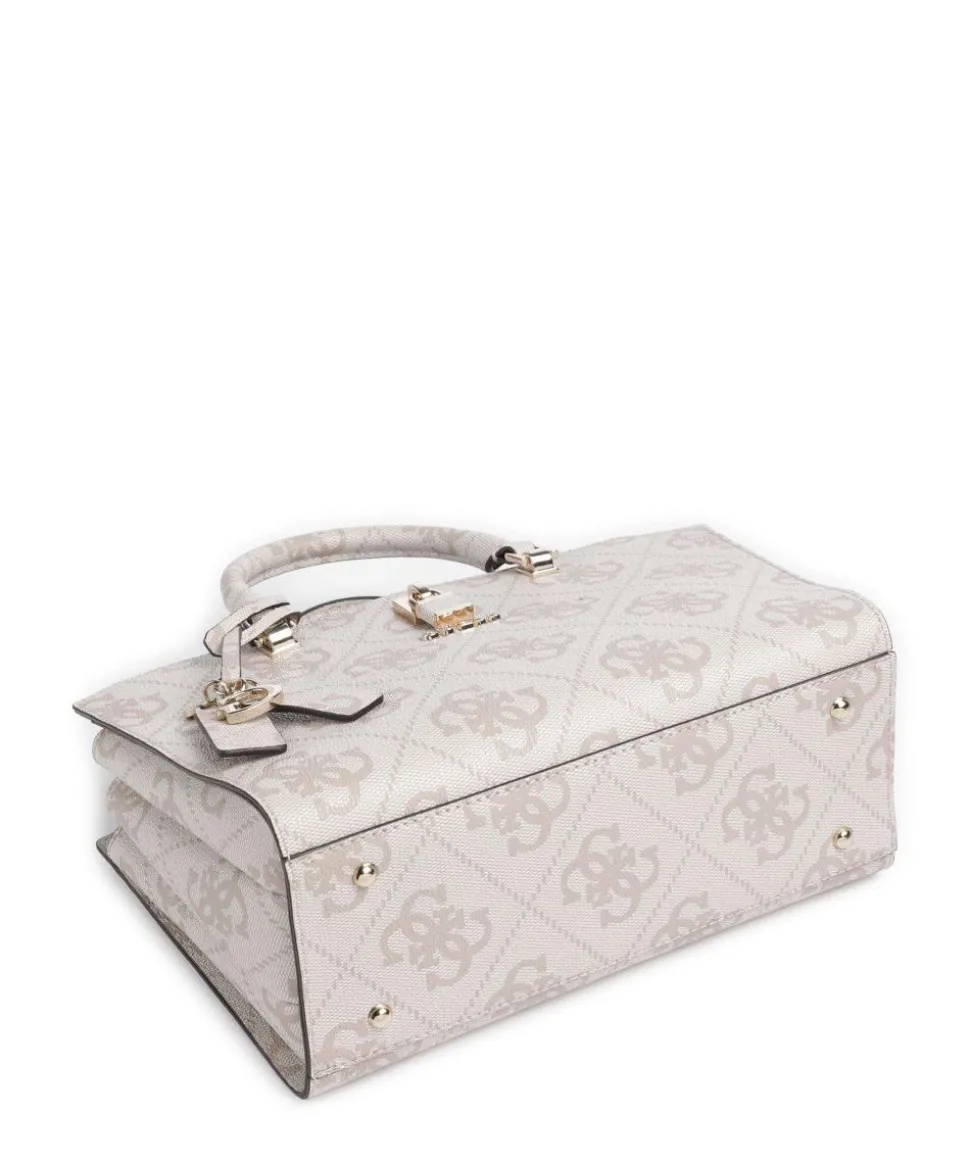 Queensland Big 4G Logo Handtasche Lederimitat elfenbein