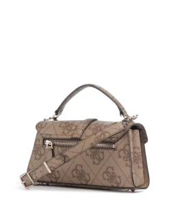 Queensland Big 4G Logo Handtasche Lederimitat hellbraun