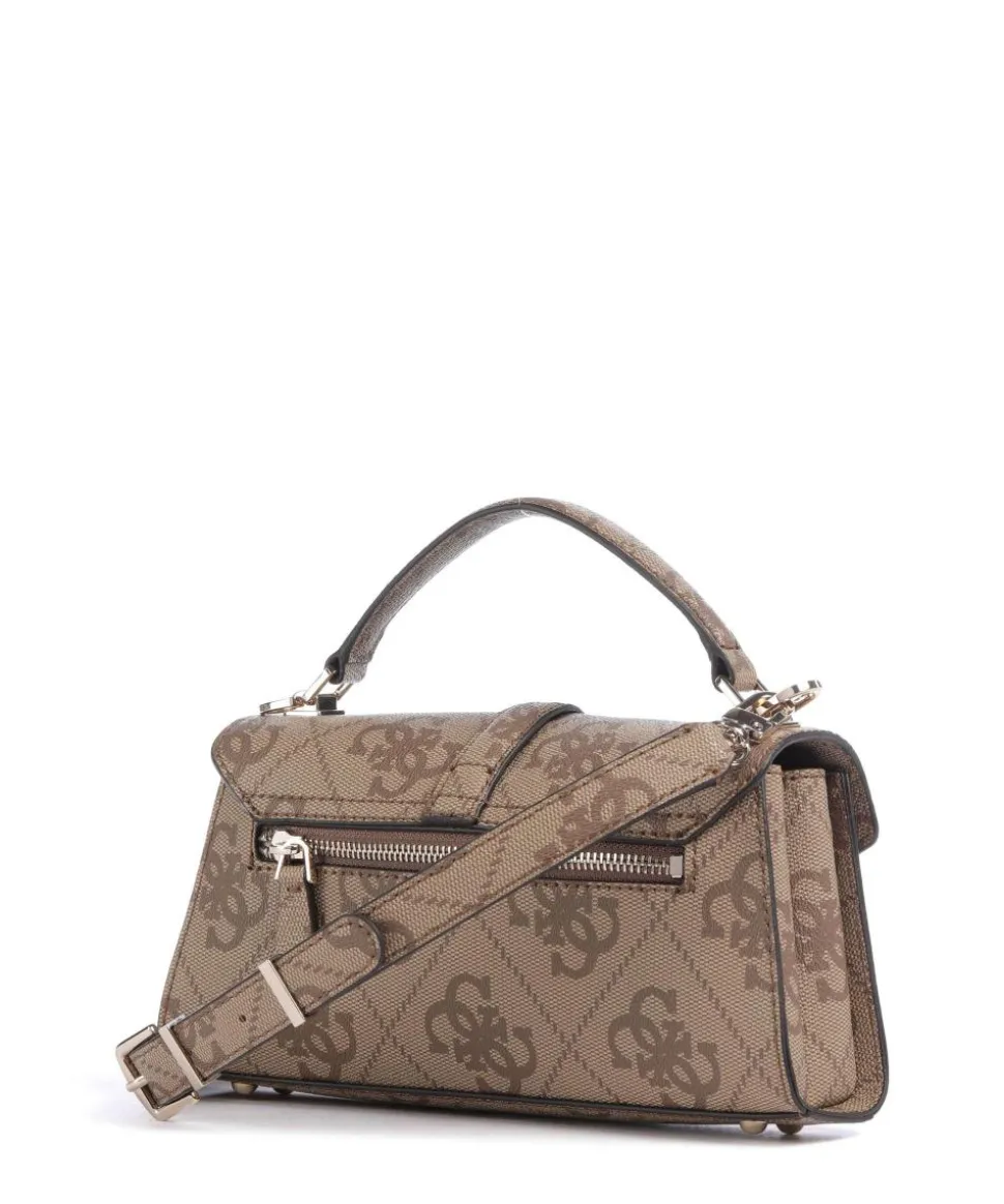 Queensland Big 4G Logo Handtasche Lederimitat hellbraun