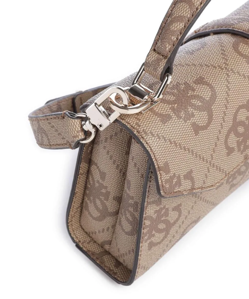 Queensland Big 4G Logo Handtasche Lederimitat hellbraun