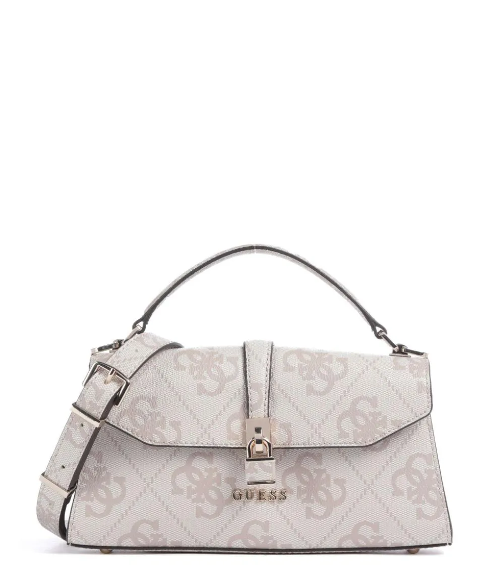 Queensland Big 4G Logo Handtasche Lederimitat elfenbein