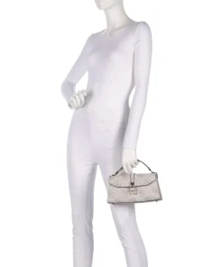 Queensland Big 4G Logo Handtasche Lederimitat elfenbein