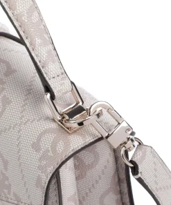 Queensland Big 4G Logo Handtasche Lederimitat elfenbein