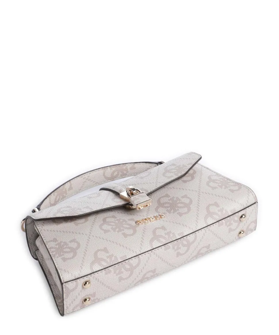 Queensland Big 4G Logo Handtasche Lederimitat elfenbein