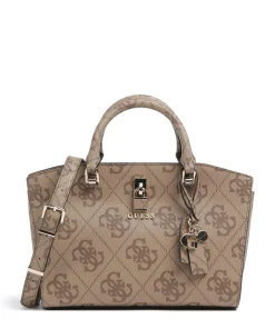 Queensland Big 4G Logo Handtasche Lederimitat hellbraun