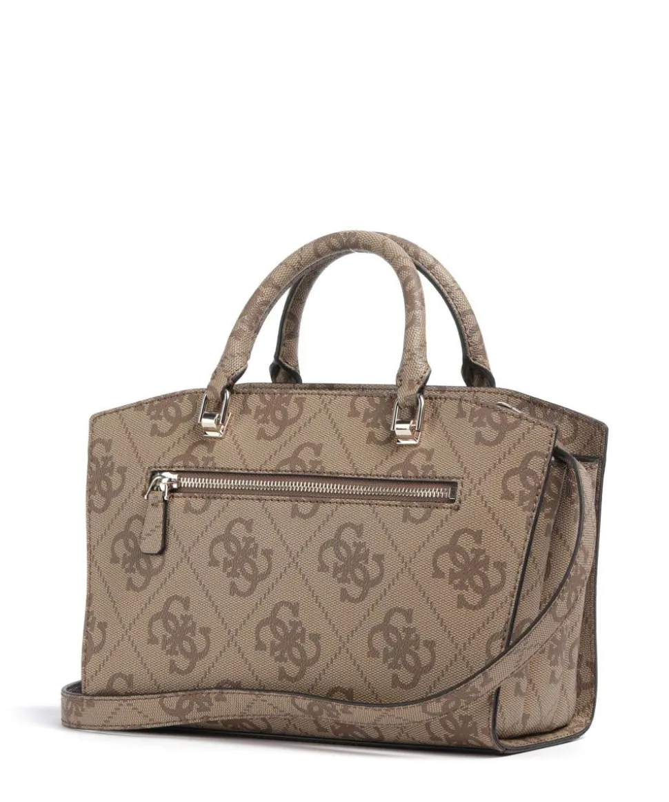 Queensland Big 4G Logo Handtasche Lederimitat hellbraun