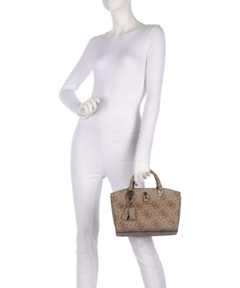 Queensland Big 4G Logo Handtasche Lederimitat hellbraun