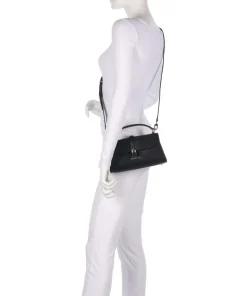 Queensland Handtasche Lederimitat schwarz