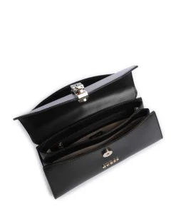 Queensland Handtasche Lederimitat schwarz