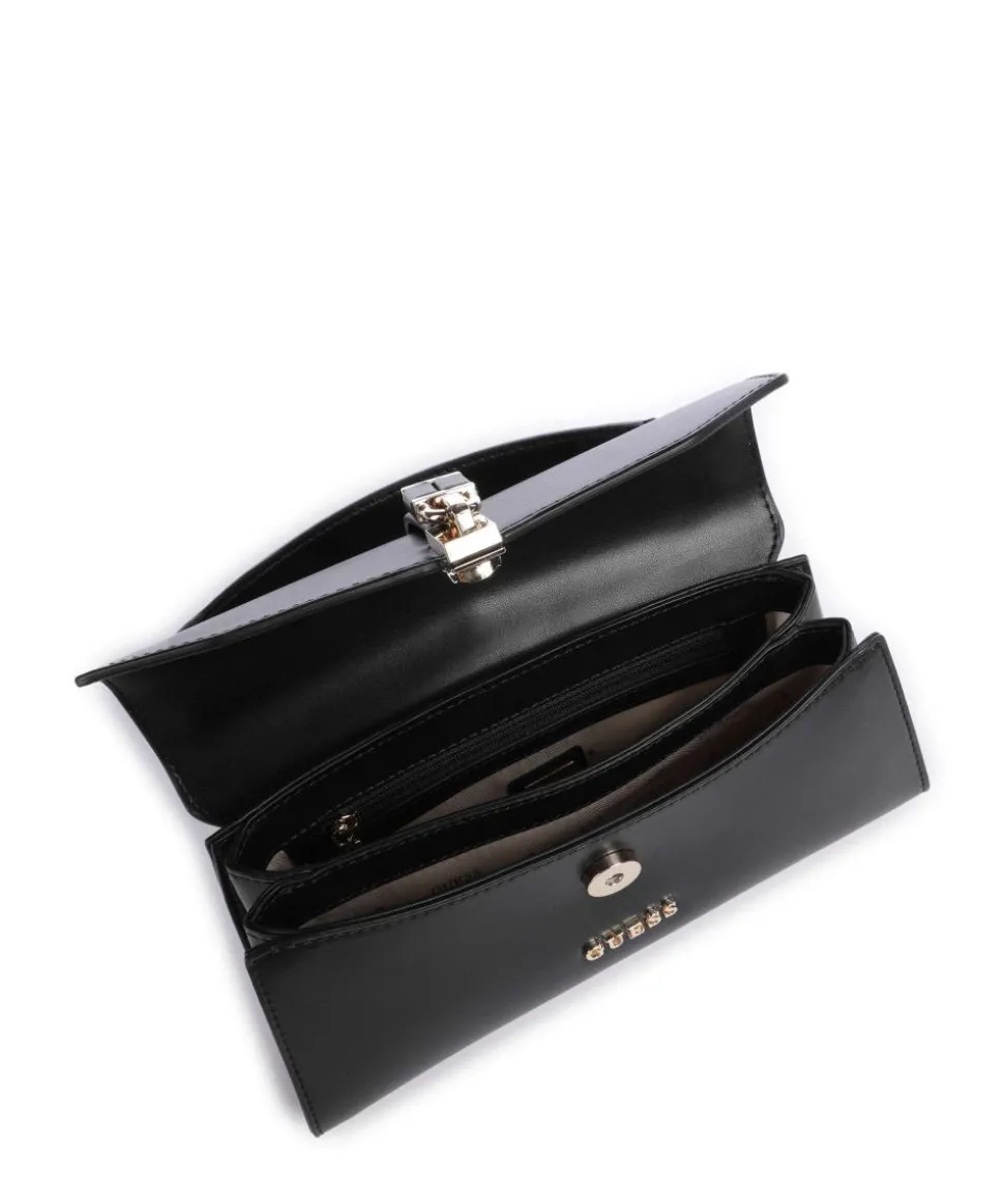 Queensland Handtasche Lederimitat schwarz