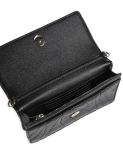 Quilted Zebra Geldbörse Lederimitat schwarz