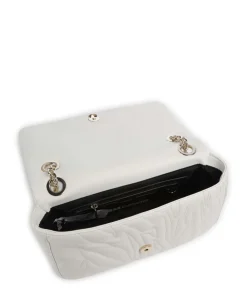 Quilted Zebra Schultertasche Lederimitat weiß