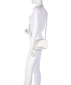 Quilted Zebra Schultertasche Lederimitat weiß