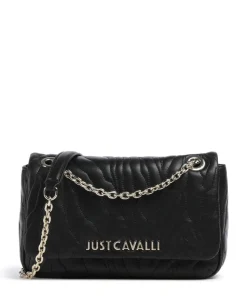 Quilted Zebra Schultertasche Lederimitat schwarz