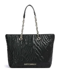 Quilted Zebra Shopper Lederimitat schwarz