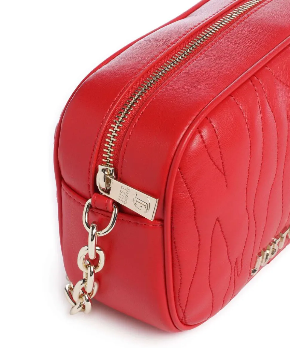 Quilted Zebra Umhängetasche Lederimitat rot