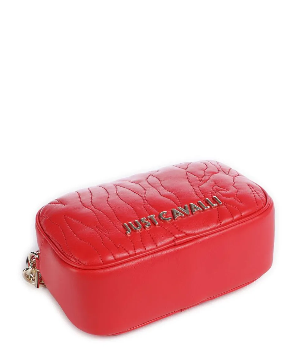 Quilted Zebra Umhängetasche Lederimitat rot