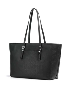 Quinn Large Shopper fein genarbtes Rindsleder schwarz